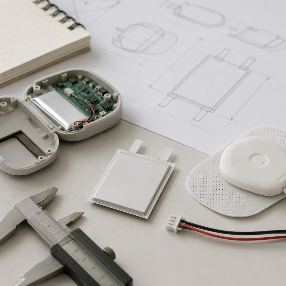 oem designing battery pouch for medical device