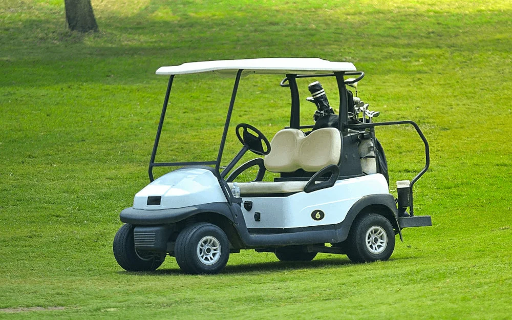 a golf cart